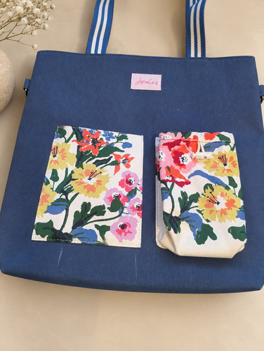 Joules medium canvas tote bag - joules,
