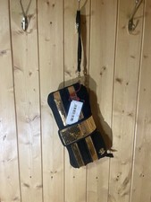 MISS SIXTY Women’s Velvet Hand Bag Black / Gold RRP £120.