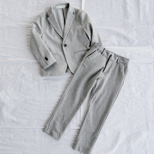 Zara boys light gray suit - light, with