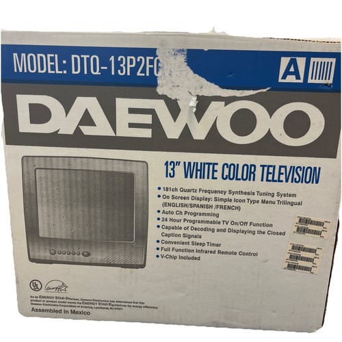 Daewoo dtq 13p2fcw crt - dtq-13p2fcw., tv