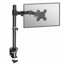 Fully Adjustable Single Arm Monitor Mount Desk Stand Bracket with Clamp M&W