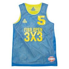 PEAK SPORT FIBA Open 3x3 #5 Basketball Mens Jersey Blue Sleeveless XS