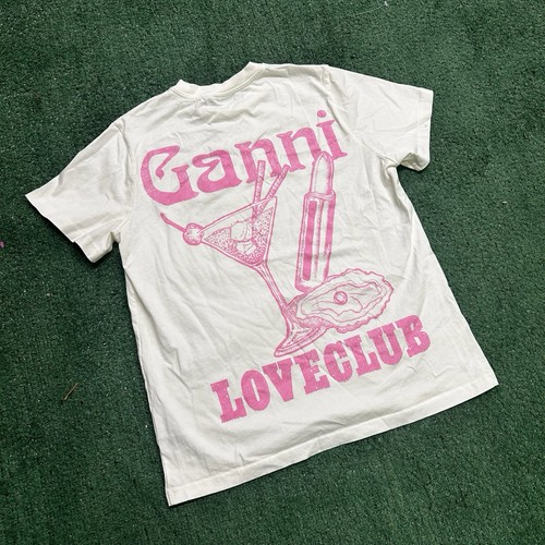 Ganni loveclub white pink - loveclub, white/pink