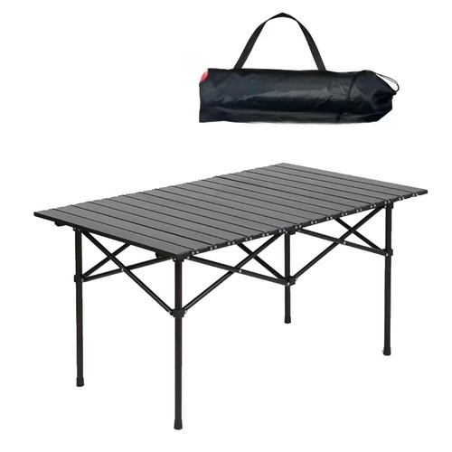 Folding camping table - folding, steel