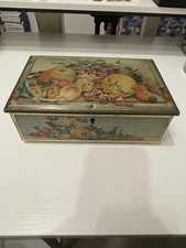 Vintage Storage Hinged Tin