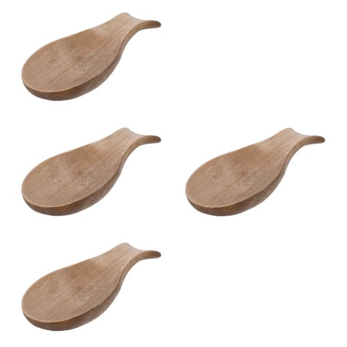 Grey wooden spoon rest - spoon,