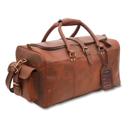 Full grain leather duffle - leather, bag