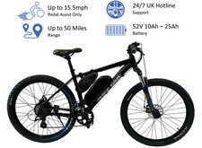 Electric Bike 27.5" 10AH Mountain Bicycle E-Bike 250W UK 24/7 Friendly Support