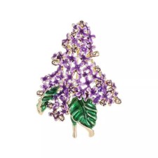 Art Deco Style Crystal Purple