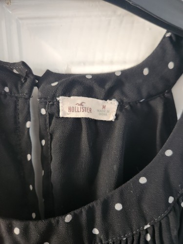 Hollister black polka - black, dot