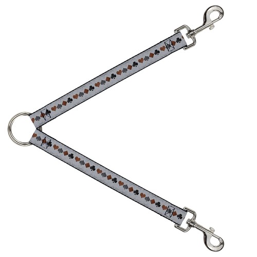 Dog leash splitter - suits, gray