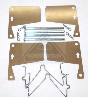 Brake pads fitting kit - pads, front