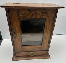 Antique Oak Pipe Smokers