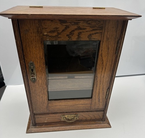 Antique oak pipe smokers - antique,