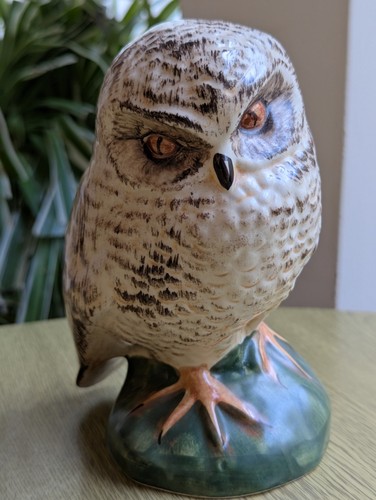 Studio pottery owl - , figurine