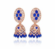 Elegant Blue Stone Jhumka