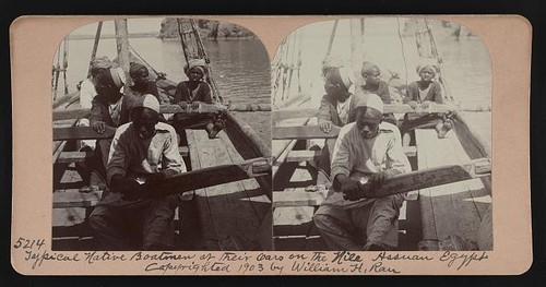 Typical native boatmen - , on