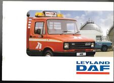 Leyland Daf 200 Series & 400 Series c1989-1991 UK Market Sales Brochure Sherpa