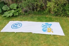 VW VOLKSWAGEN AUDI BELGIAN D'IETEREN DEALERSHIP FLAG SIGN 50th ANNIVERSARY