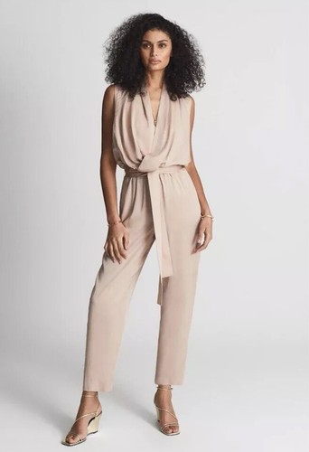 Reiss kali plunge neck - plunge, woven