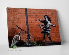 BANKSY Hula Bicycle Girl