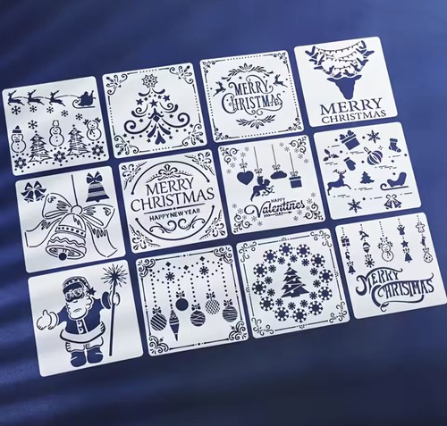Reusable christmas stencils - reusable,