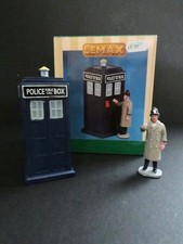 Lemax Christmas Village Collection Figurines - Policeman & Police Box