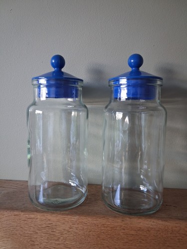 Pair vintage glass sweet - of,