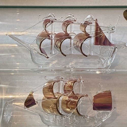 Vintage ships glass - a,