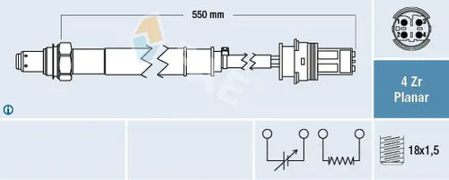 Lambda sensor 77442 fae - fae, for
