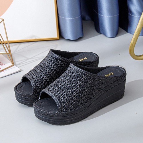 Wedge sliders sandals mules - wedge,