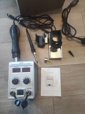 8586D 2 In 1 Soldering Station, SMD Hot Air Rework Station LED Dual Digital D...
