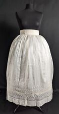 Antique 18th / 19th Century ? Victorian / Georgian ? Embroidered Silk Petticoat