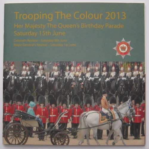 Trooping the colour programme - trooping,