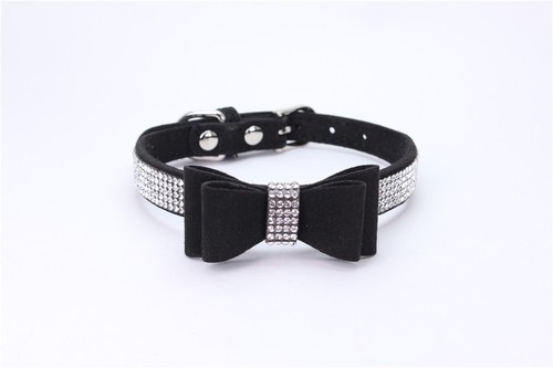 Dog collar suede - collar, leather