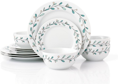 12pc christmas dinner set - christmas,