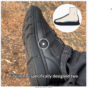 FitVille Diabetic Shoes for Men Extra Wide Fit Walking Sneakers Swollen Feet