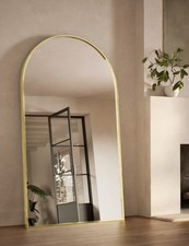 BNIB M & S Metal Arch Free Standing Mirror Antique Brass