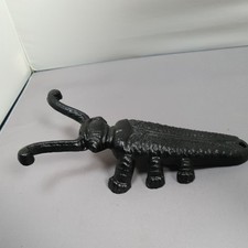 Vintage Cast Iron Beetle Boot Jack Puller 9" Cricket Bug Scarab Remover