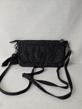KIPLING small Cross Body Fabric Bag Black Monkey Wallet Crossbody Mini Bag JM408