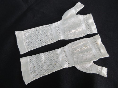 Antique lace mittens - antique, mitts