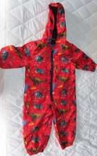George Outerwear  Dinosaur Puddle Suit in Red