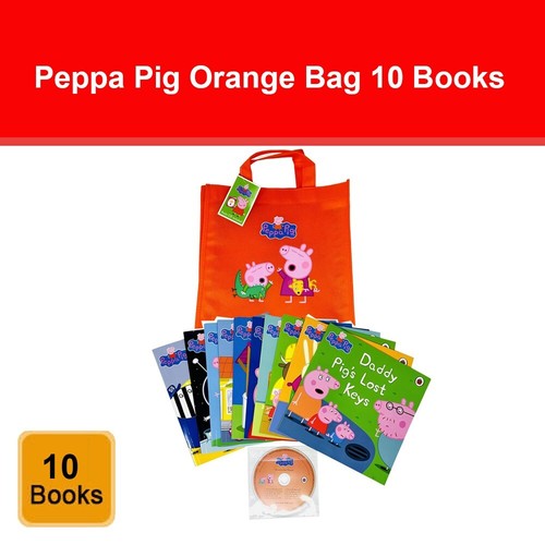 Peppa pig orange bag books - peppa, 10
