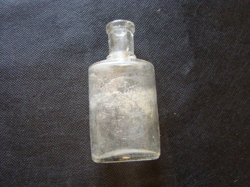Vintage glass bottle boots - glass,