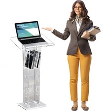 Acrylic Podium Portable Clear