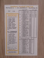 Southport v AFC Bournemouth