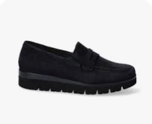 Gabor black suede platform - suede,