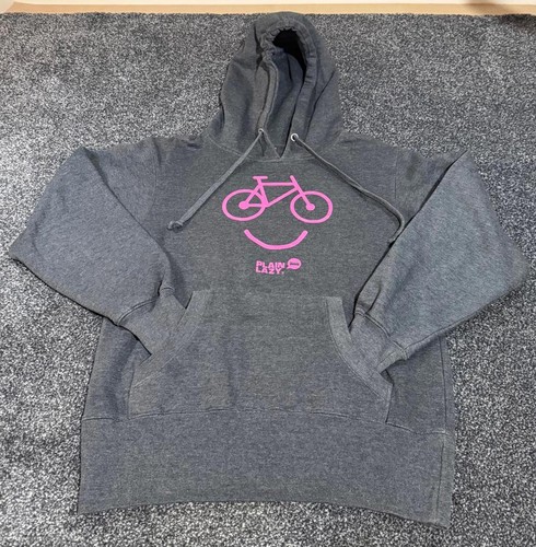 Ladies plain lazy grey hoodie - plain,