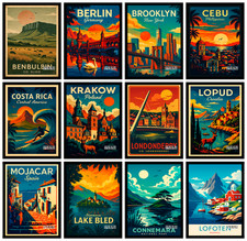 City Streets & Architecture Poster | Travel Prints | Urban Wall Art Decoration