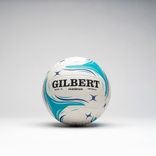 Gilbert Netball Phoenix Match Ball White / Teal - Free P&P